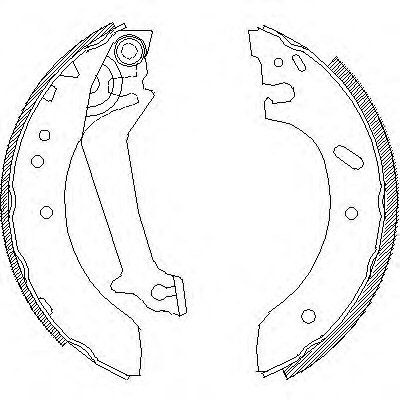 REMSA 4670.01 Brake Shoe Set